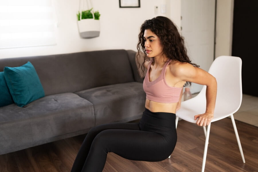 Tricep Pushdowns at Home